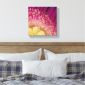 Blume Center Wrapped Canvas Leinwanddruck (Insitu (Schlafzimmer))