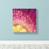 Blume Center Wrapped Canvas Leinwanddruck (Insitu (Holzboden))