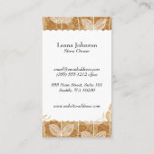 Blume | Chalk Doodle Visitenkarte (Rückseite)