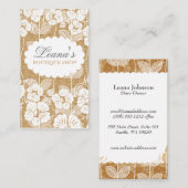 Blume | Chalk Doodle Visitenkarte (Vorne/Hinten)