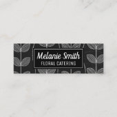 Blume Chalk Doodles Mini Visitenkarte (Vorderseite)