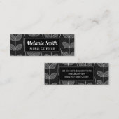 Blume Chalk Doodles Mini Visitenkarte (Vorne/Hinten)