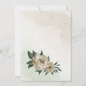 Blume Champagner Einladung (Rückseite)