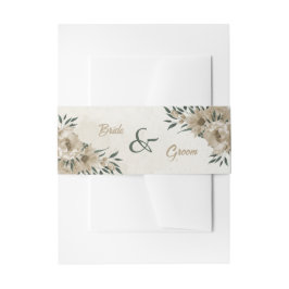 Blume Champagner Einladungsbanderole