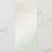 Blume Champagner Menükarte (Rückseite)