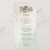Blume Champagner Menükarte (Vorne/Hinten)