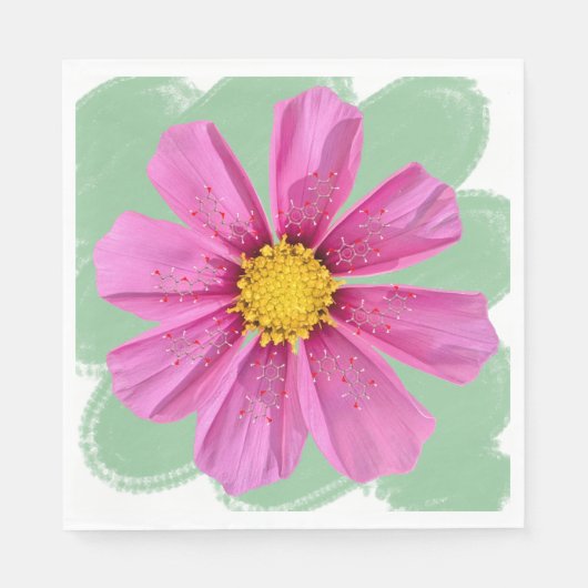 Blume Chemie Party Napkin Serviette (Vorderseite)