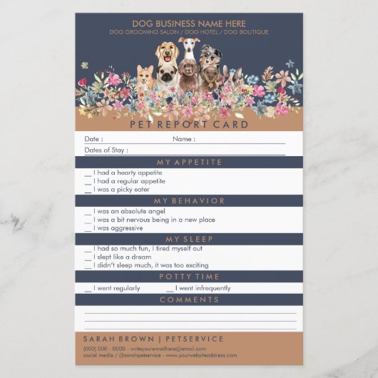 Blume Chic Hunde (Vorderseite)