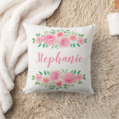 Blume Child Pink Roses Girl's Name Kissen (Decke)