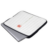 Blume Chrysanthemum Red Computer Laptop Sleeve (Vorne Knopf)