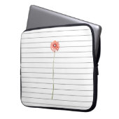 Blume Chrysanthemum Red Computer Laptop Sleeve (Vorderseite Links)