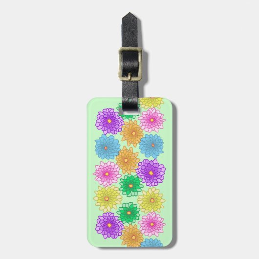 Blume Chrysanthemums Gepäckmarken Gepäckanhänger (Vorderseite vertikal)