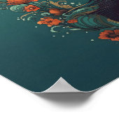 Blume Circled Mermaid Poster (Ecke)