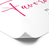 Blume Citrus Slice Brautparty Favoriten Poster (Ecke)