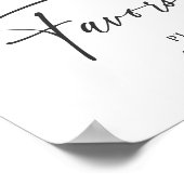 Blume Citrus Slice Brautparty Favoriten Poster (Ecke)