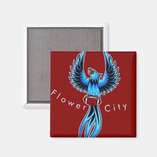 Blume City Phoenix Magnet (Vorderseite/Rückseite)