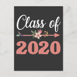 Blume Class of 2020 High School Postkarte