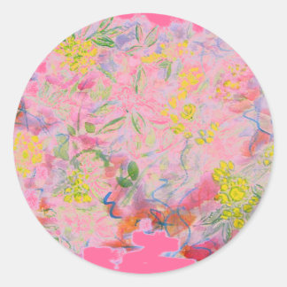 Blume-Cluster Runder Aufkleber