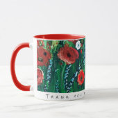 Blume Coffee Cup für ihr akryllisches Malgeschenk Tasse (Links)