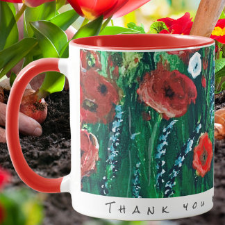 Blume Coffee Cup für ihr akryllisches Malgeschenk Tasse