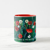 Blume Coffee Cup für ihr akryllisches Malgeschenk Zweifarbige Tasse (Mittel)