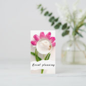 Blume Coffee Event Planning Moderne Visitenkarte (Stehend Vorderseite)