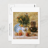 Blume Coffeepot und Frucht Van Gogh Kunstkunst Postkarte (Vorne/Hinten)
