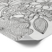 Blume Collage Coloring Poster Wall Decke (Ecke)