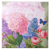 Blume Collage French Accent Keramik Tile Fliese (Vorderseite)
