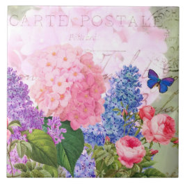 Blume Collage French Accent Keramik Tile Fliese