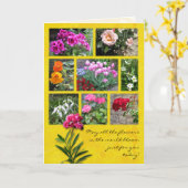 Blume Collage Karte (Gelbe Blume)