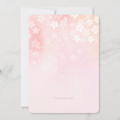 Blume Confetti Foto Einladung (Rückseite)