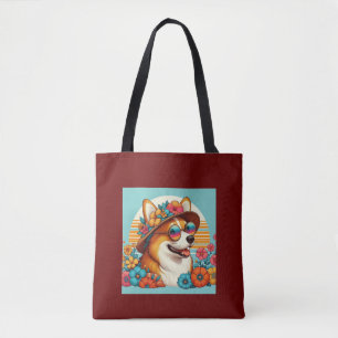 Blume Corgi Tasche