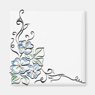 Blume Corner Blume Natur Schöne Blume Pflanze Magnet