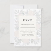 Blume Corner Elegantes Hochzeitsdesign UAWG RSVP Karte (Vorderseite)