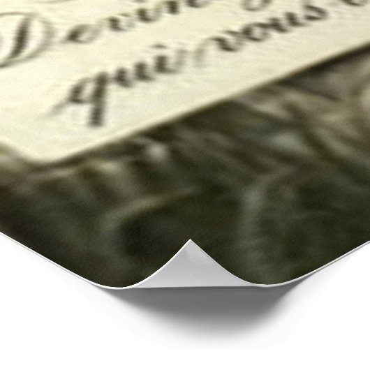 Blume Cornucopia Poisson d'avril Poster (Ecke)