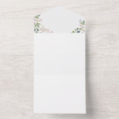 Blume Corolla Wreath Lease Frühjahrsheirat All In One Einladung (Innen Boden)