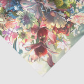 Blume Covered Fairy Girl Decoupage Seidenpapier (Detail)