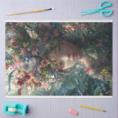 Blume Covered Fairy Girl Decoupage Seidenpapier (Basteln)