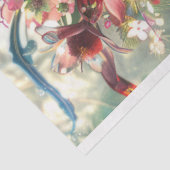 Blume Covered Fairy Girl Decoupage Seidenpapier (Ausschnitt)