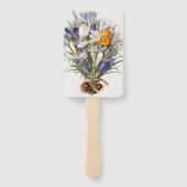 Blume Crocus Spring Botanische Blumenpracht Fächer (Rückseite)