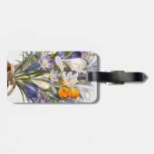 Blume Crocus Spring Botanische Blumenpracht Gepäckanhänger (Rückseite horizontal)