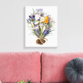 Blume Crocus Spring Botanische Blumenpracht Leinwanddruck (Insitu (Wohnzimmer))
