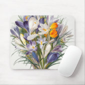 Blume Crocus Spring Botanische Blumenpracht Mousepad (Mit Mouse)