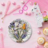 Blume Crocus Spring Botanische Blumenpracht Pappteller (Party)