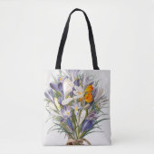 Blume Crocus Spring Botanische Blumenpracht Tasche (Vorderseite)