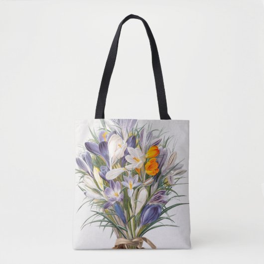 Blume Crocus Spring Botanische Blumenpracht Tasche (Vorderseite)