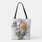Blume Crocus Spring Botanische Blumenpracht Tasche (Rückseite)