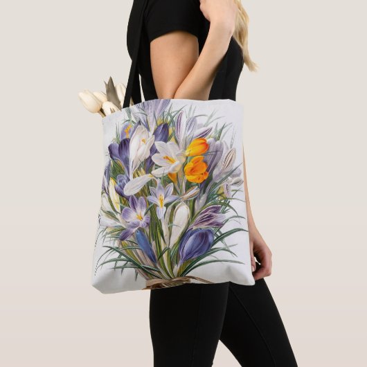 Blume Crocus Spring Botanische Blumenpracht Tasche (Von Nahem)