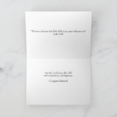 Blume Cross Glückwunsch Taufe Karte (Innenseite)